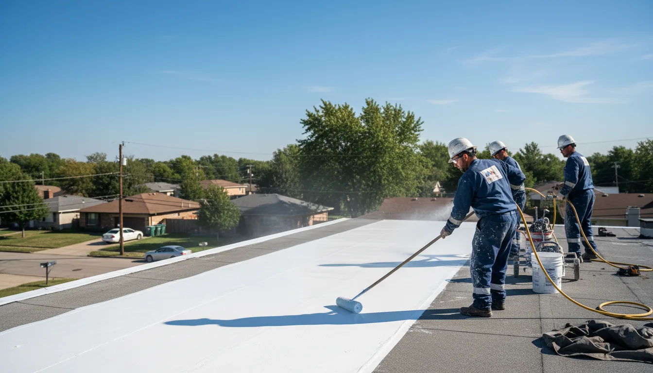Commercial roof coating in Olney, IL near me